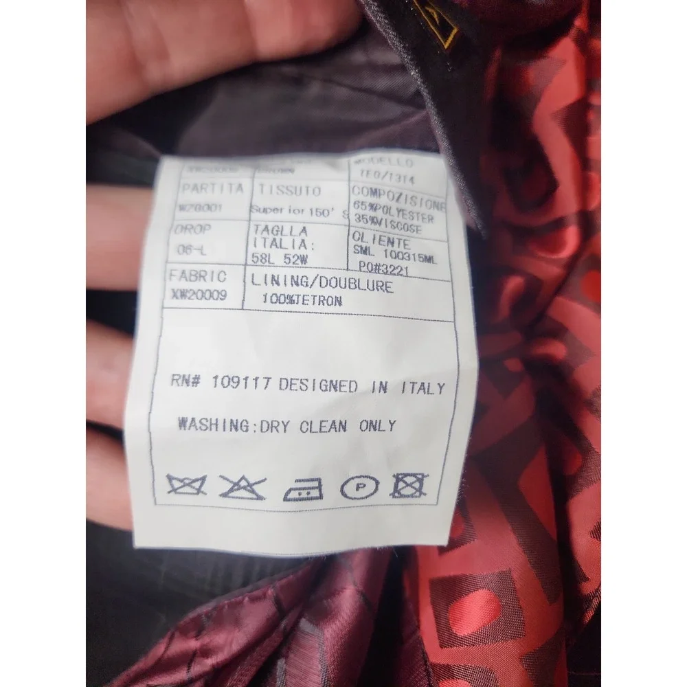 Mecca 2 Piece Dark Brown Suit Glen Check Pattern Sz52